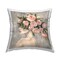 Peonies Headdress Woman Decorative Printed Throw Pillow Design by Charity Henderson, 18 x 7 x 18
